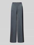 V by Vera Mont Wide Leg Stoffhose mit elastischem Bund in Anthrazit, G...