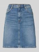 Gant Jeansrock mit Eingrifftaschen in Blau Melange, Größe 36