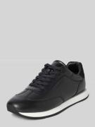CK Calvin Klein Ledersneaker mit Label-Detail in Black, Größe 41