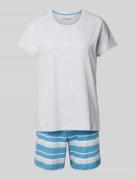 Schiesser Pyjama mit Rundhalsausschnitt Modell 'Casual Essentials' in ...