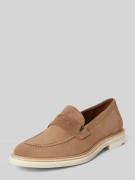 Lloyd Loafers mit Blockabsatz Modell 'JUSTIN' in Beige, Größe 42