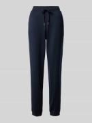 JOOP! Collection Relaxed Fit Pyjama-Hose mit Logo-Stitching in Dunkelb...