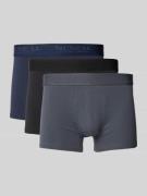 MCNEAL Trunks mit Label-Bund im 3er-Pack in Dunkelgrau, Größe L