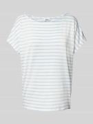 s.Oliver RED LABEL Relaxed Fit T-Shirt aus Viskose-Mix mit überschnitt...