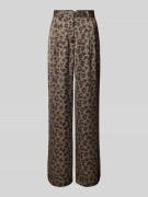 Bash Straight Leg Stoffhose mit Bundfalten Modell 'BLOY' in Khaki, Grö...