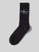 CK Calvin Klein Socken mit Label-Print in Black, Größe 1