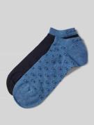 CK Calvin Klein Socken mit Label-Print im 2er-Pack in Blau Melange, Gr...