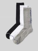 CK Calvin Klein Socken mit Label-Print im 3er-Pack in Mittelgrau Melan...