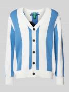 ANNARR Cardigan mit Statement-Stitching Modell 'DIGO' in Bleu, Größe S
