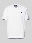 Polo Ralph Lauren Poloshirt mit Logo-Stitching Modell 'JOHNNY' in Weis...