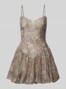 Bardot Minikleid aus Lyocell-Leinen-Mix Modell 'LISSETT' in Camel, Grö...