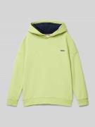 Boss Hoodie mit Kapuze in Hellgruen, Größe 140