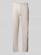 Tom Tailor Relaxed Fit Chino aus Leinen-Baumwoll-Mix in Beige, Größe 3...