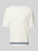 Scotch & Soda T-Shirt in Strick-Optik in Offwhite, Größe L