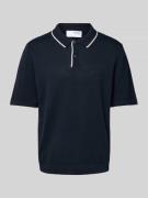 SELECTED HOMME Poloshirt aus Baumwoll-Leinen-Mix Modell 'MATTIS' in Ma...