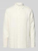 Mazine Regular Fit Freizeithemd aus reinem Leinen in Weiss, Größe S