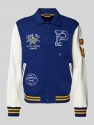 Polo Ralph Lauren College-Jacke mit Motiv-Badges in Marine, Größe L