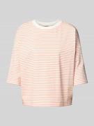 OPUS T-Shirt mit überschnittenen Schultern in Orange, Größe M