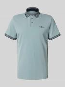 Tom Tailor Regular Fit Poloshirt mit Kontraststreifen in Mint, Größe L