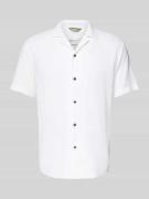 Tom Tailor Denim Relaxed Fit Freizeithemd aus Viskose-Leinen-Mix in Of...