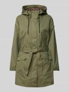 khujo Jacke mit Bindegürtel Modell 'MOSTI' in Oliv, Größe S