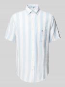 Gant Regular Fit Freizeithemd aus Leinen-Baumwoll-Mix in Hellblau, Grö...