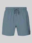 MCNEAL Relaxed Fit Badeshorts mit Strukturmuster in Mittelgrau, Größe ...