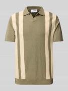 SELECTED HOMME Regular Fit Poloshirt aus Baumwoll-Leinen-Mix Modell 'M...