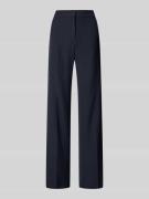 Review High Waist Stoffhose mit Bügelfalten in Dunkelblau, Größe XS