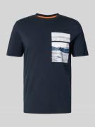 BOSS Orange T-Shirt mit Motiv- und Label-Print Modell 'Dune' in Dunkel...