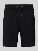Christian Berg Men Sweatshorts aus reiner Baumwolle in Black, Größe XL