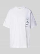ANOTHER COTTON LAB T-Shirt mit Label-Print in Offwhite, Größe S