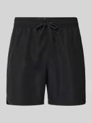 Emporio Armani Badehose mit elastischem Bund in Black, Größe XL