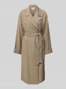 Jake*s Casual Trenchcoat mit Bindegürtel in Taupe, Größe 44