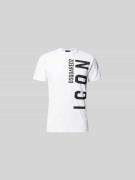 Dsquared2 Slim Fit T-Shirt aus reiner Baumwolle in Weiss, Größe XXL
