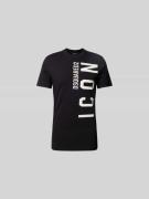 Dsquared2 Slim Fit T-Shirt aus reiner Baumwolle in Black, Größe XL