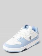 KARL KANI Ledersneaker mit Label-Details in Hellblau, Größe 42