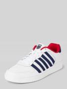 K-SWISS Ledersneaker mit Logo-Print Modell 'Court Palisades' in Weiss,...