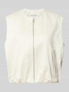 Marc O'Polo Regular Fit Weste aus Baumwoll-Mix in Beige, Größe 38