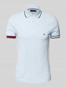 Tommy Hilfiger Slim Fit Poloshirt aus Baumwoll-Elasthan-Mix in Hellbla...