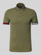 Tommy Hilfiger Slim Fit Poloshirt aus Baumwoll-Elasthan-Mix in Oliv, G...