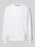 Tommy Hilfiger Regular Fit Sweatshirt aus reiner Baumwolle in Weiss, G...