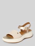 Geox Sandalette mit Dornschließe Modell 'SPHERICA' in Taupe, Größe 39
