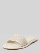 MICHAEL Michael Kors Slides mit Label-Details Modell 'DANA' in Ecru, G...