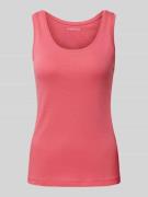 Tom Tailor Slim Fit Tank Top aus Baumwoll-Mix in Pink, Größe L