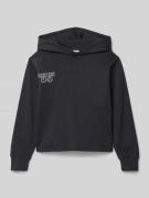 Tom Tailor Boxy Fit Hoodie aus reiner Baumwolle in Black, Größe 176