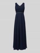 Vera Mont Abendkleid mit Taillenpasse in Dunkelblau, Größe 42