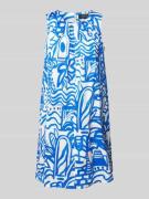 Marc Cain Knielanges Kleid mit gelegten Falten in Royal, Größe 40