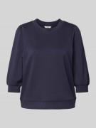 mbyM Sweatshirt aus Viskose-Mix mit 3/4-Arm Modell 'Kadi' in Marine, G...