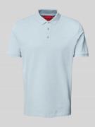 HUGO Poloshirt mit Label-Print Modell 'Donos' in Sky, Größe S